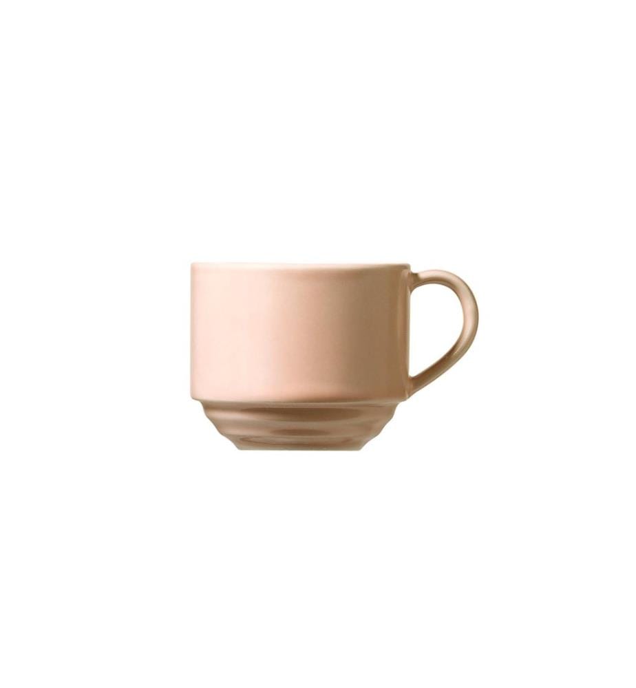 Coffee Cup Set, 12 Pieces, Pink, Porcelain