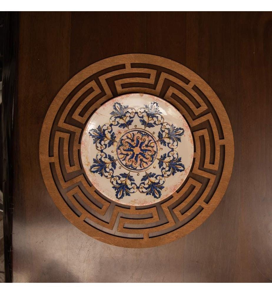 Table Mat Set, 4 Pieces, Walnut, 100% Wooden, Handmade