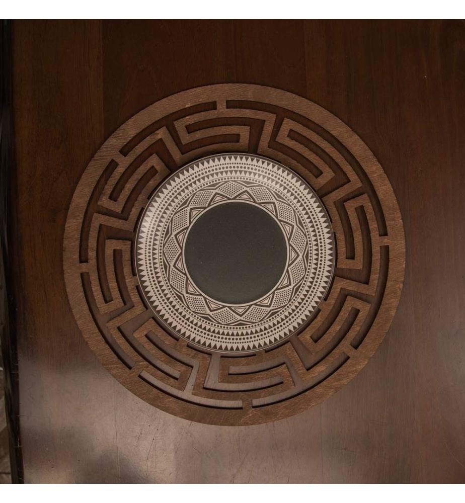 Table Mat Set, 4 Pieces, Wenge, 100% Wooden, Handmade