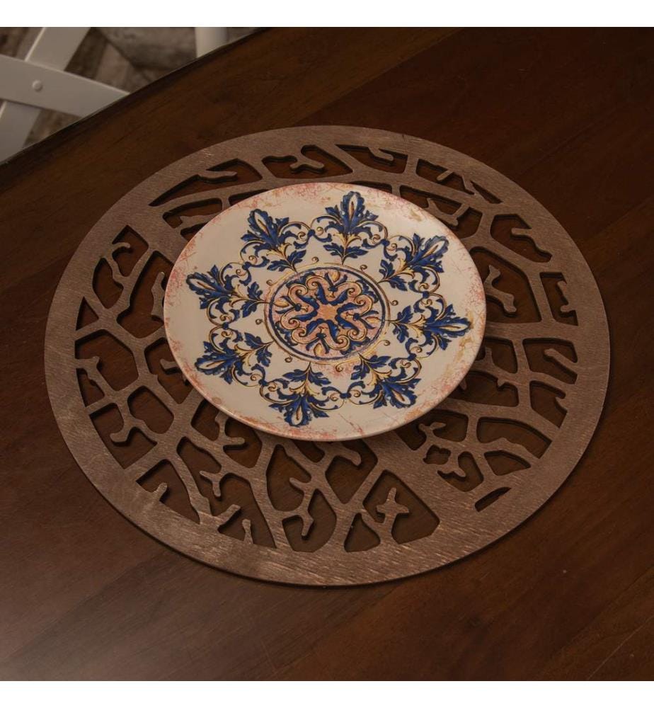 Table Mat Set, 6 Pieces, Wenge, 100% Wooden, Handmade