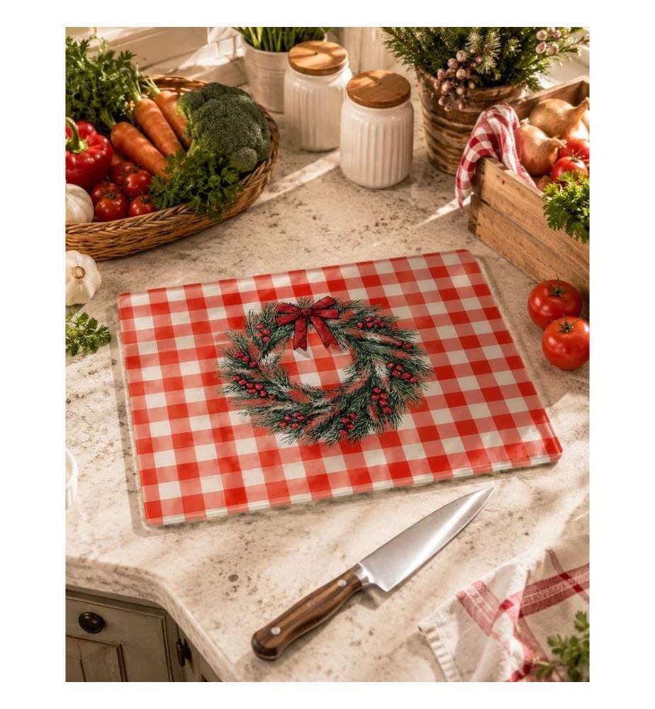Schneidebrett, mehrfarbig, 100 % gehärtetes Glas (Dicke: 4 mm)