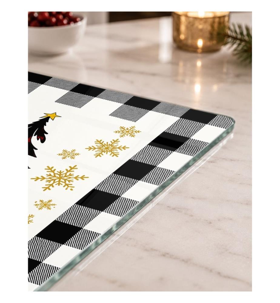 Schneidebrett, mehrfarbig, 100 % gehärtetes Glas (Dicke: 4 mm)