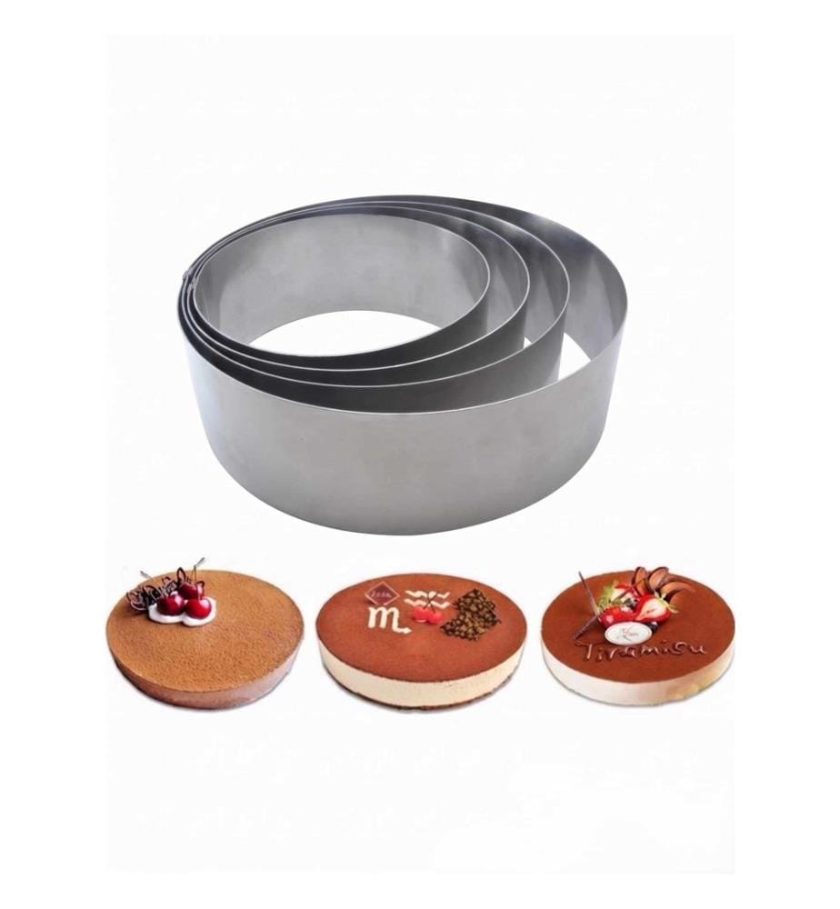 Dariole-Set, 4-teilig, Silber, 100 % Edelstahl