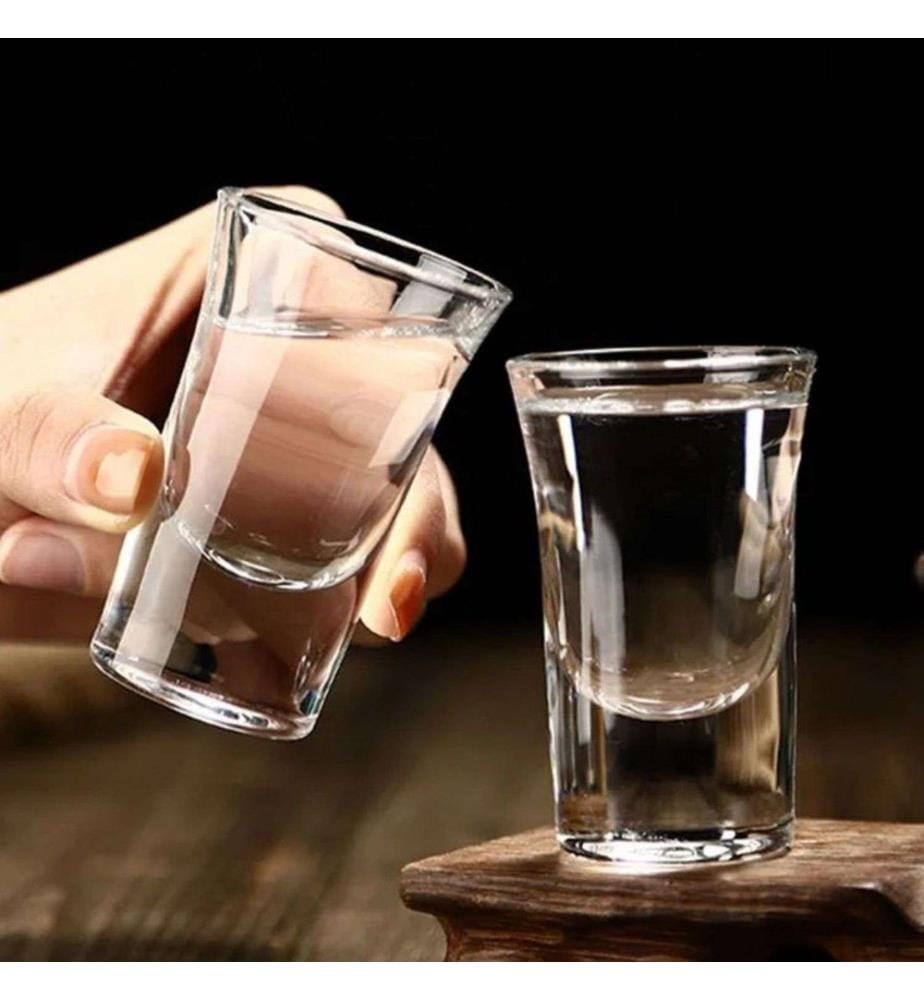 Schnapsglas-Set, 6-teilig, transparent, 100 % Glas