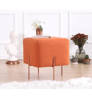 Orange, Klassische Sitzsäcke, 50% Baumwolle , 50% Leinen