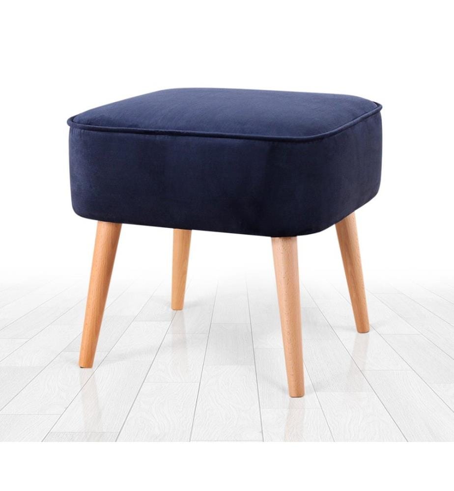 Navy,Blau, Klassische Sitzsäcke, Samt