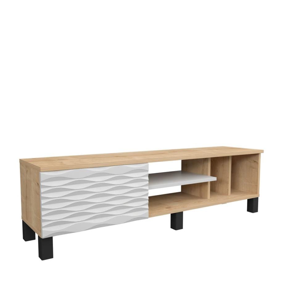 Zaffiro, Armadi Tv, 40.3X140X35 cm, Piastra Di Particelle Con Rivestimento Melamina