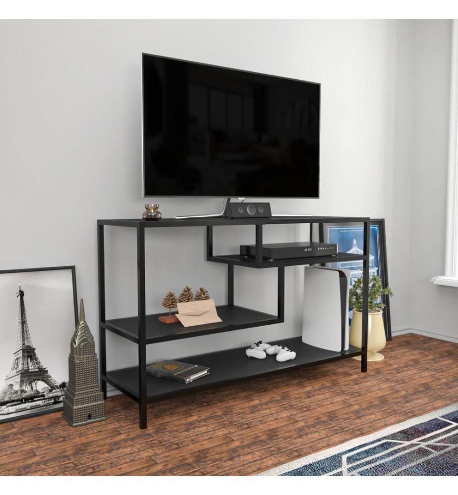 Antracit, Tv Armadi, 75X120X39 cm, Piastra Di Particelle Con Rivestimento Melamina