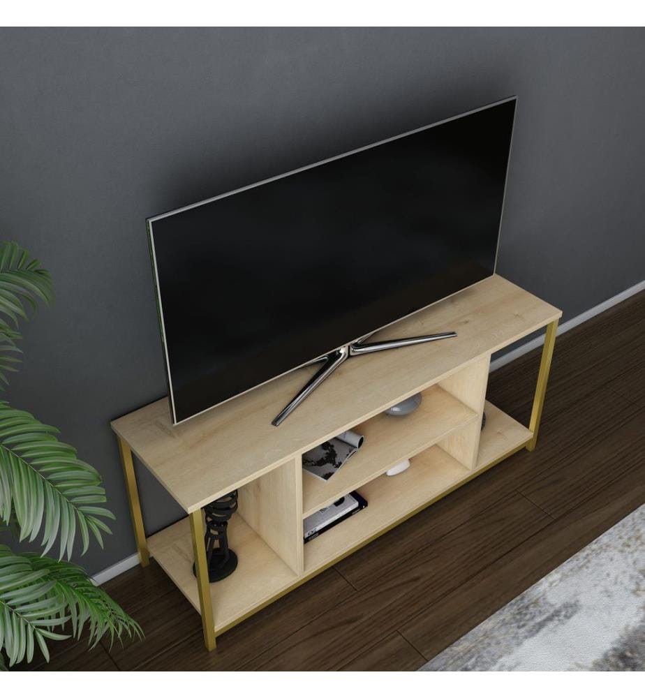 Oro, Armadi Tv, 50.8X120X35 cm, Piastra Di Particelle Rivestita Con Melamina