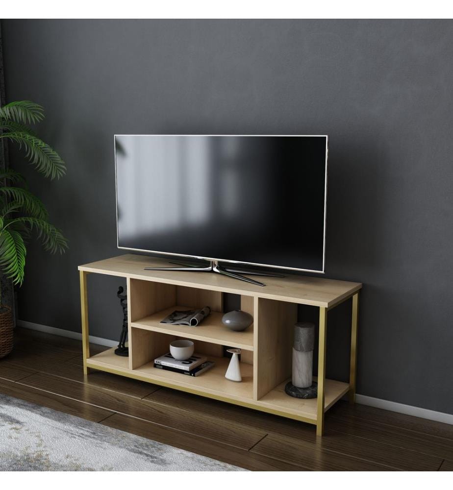 Oro, Armadi Tv, 50.8X120X35 cm, Piastra Di Particelle Rivestita Con Melamina