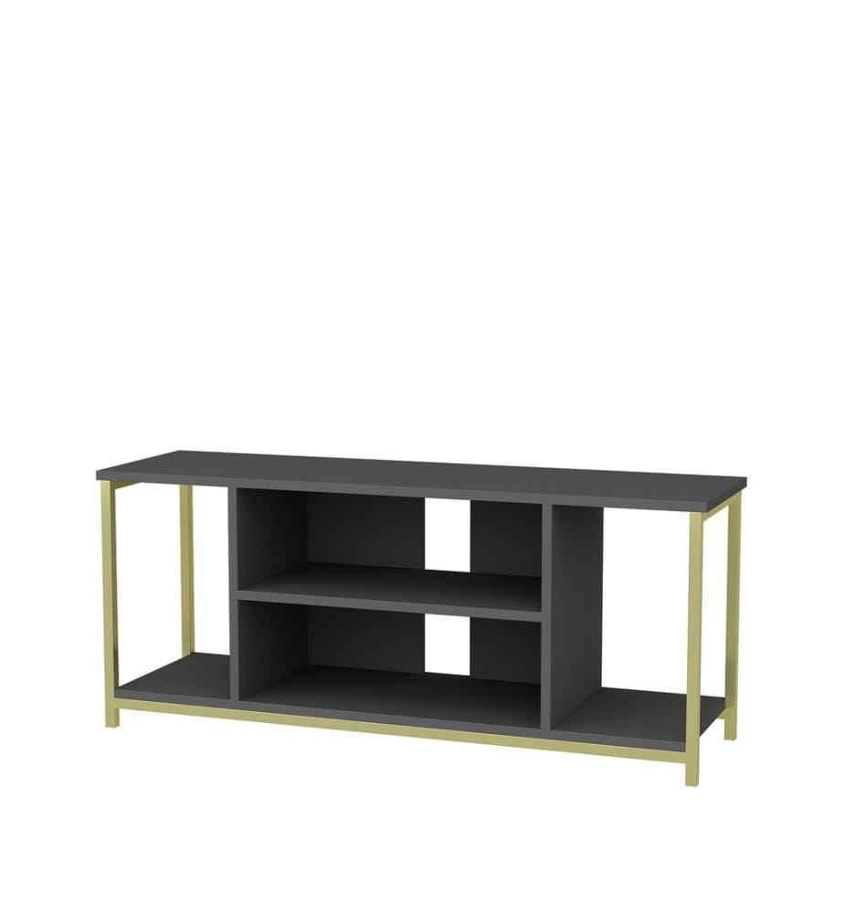 Antracite, Armadi Tv, Piastra Di Particelle Con Rivestimento Di Melamina 50.8X120X35, Piastra Con Rivestimento A Base Di Melamina
