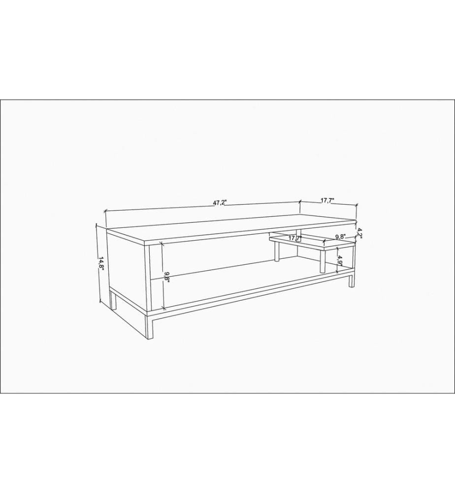 TV Stand, GoldOak, Melamine Coated Particle Board