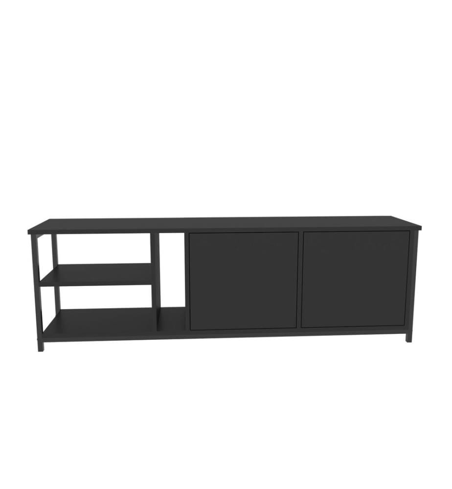 TV Stand, BlackAnthracite, Melamine Coated Particle Board