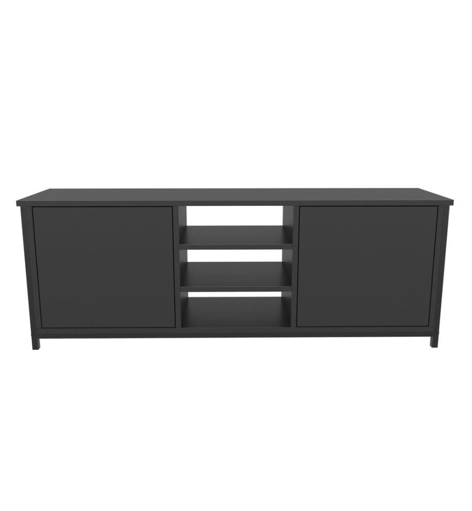 Nero, Armadi Tv, 50.8X140X35,3 cm, Piastra Di Particelle Rivestita Di Melamina