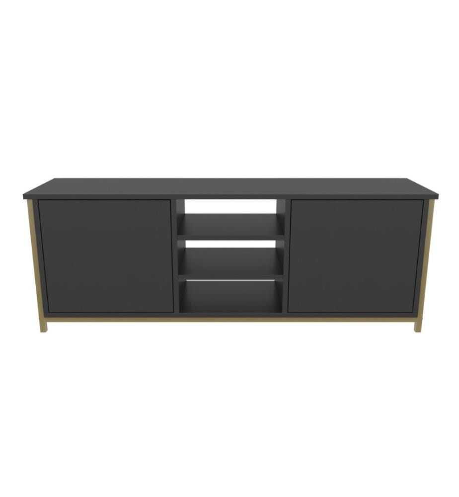 Gold, Tv Schränke, 50,8X140X35,3 cm, Melaminbeschichtete Partikelplatte