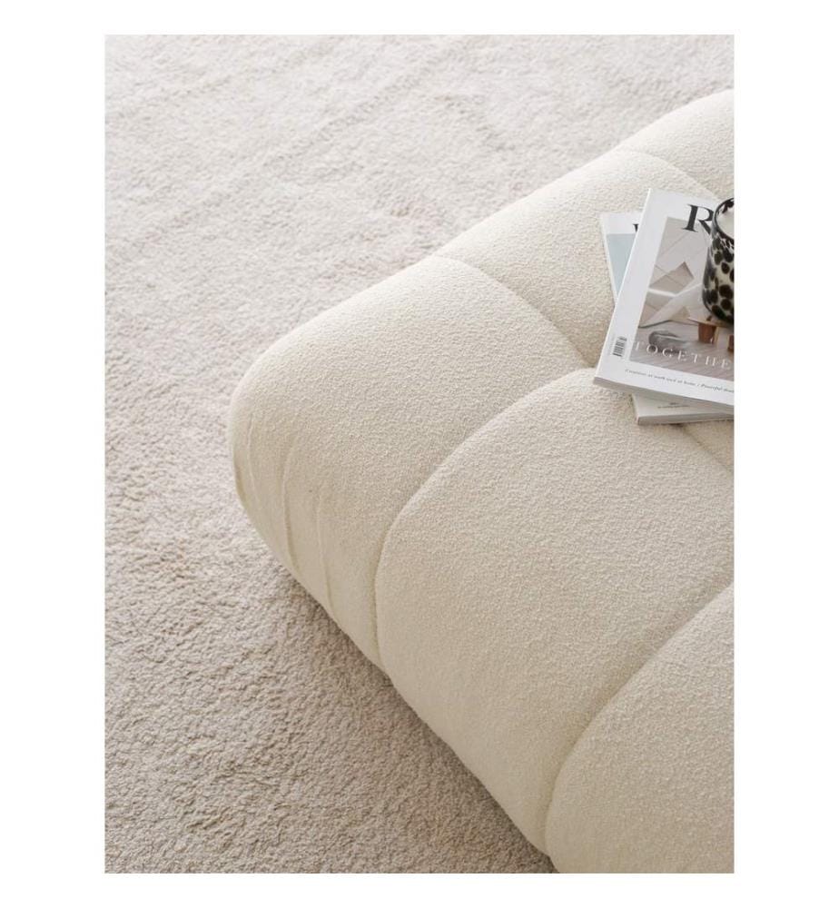 Sofakissen, Weiss, Stoff: 100% Teddy