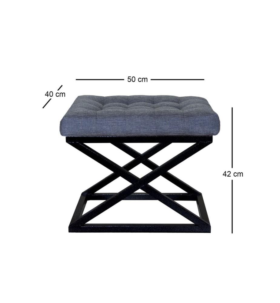 Sessel, Schwarz, Blau, Gestell: 100% Metall, Stoff: 100% Polyester Babyface