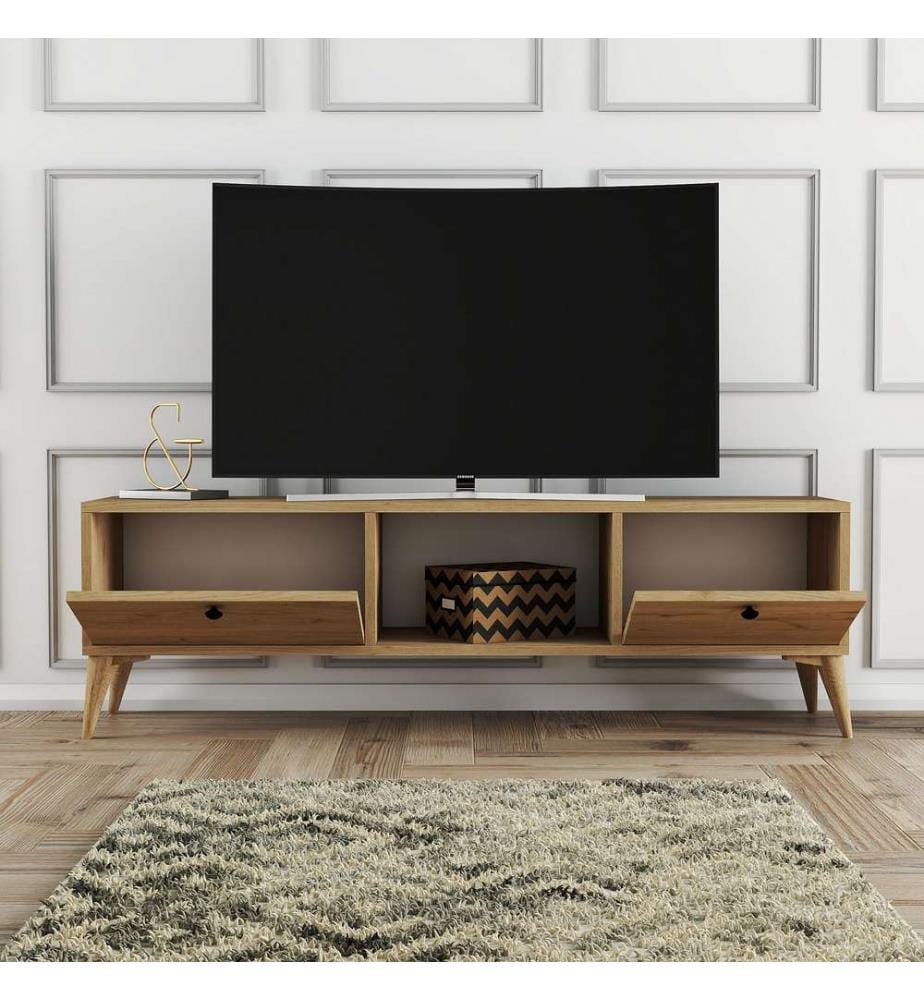 Color Quercia, Armadi Tv, 42,6X138X29,5 cm, Piastra Di Particelle Rivestita Di Melamina