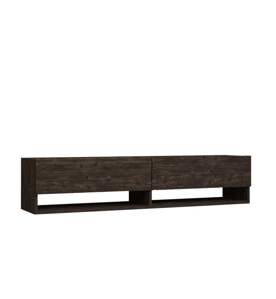 Antracite, Armadi Tv, 31X141X30 cm, Piastra Di Particelle Con Rivestimento A Melamina