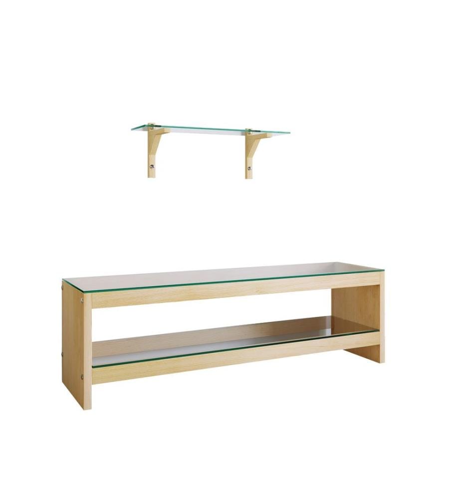 Color Quercia, Armadi Tv, 45X140X40 cm, In Legno Massiccio Di Pino