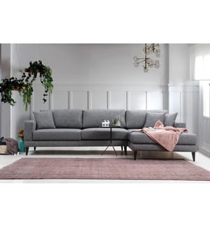 Dunkelgrau, Schlafsofas, Buchenholz Rahmen , Spanplatte