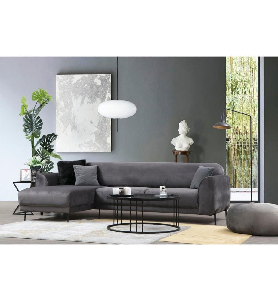 Anthrazit, Schlafsofas, Buchenholz Rahmen , Spanplatte