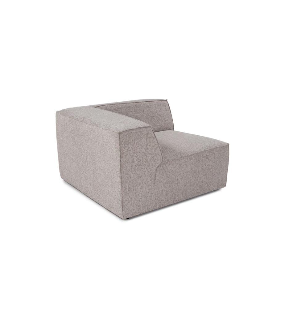 Mokka, Gestell: 100 % HORNBEAM, Bezug: 100 % LEINEN, Kunststoffbeine, 1-Sitzer-Sofa