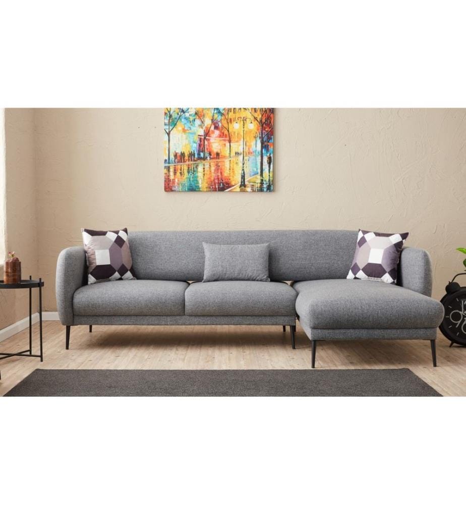 Grau, Schlafsofas, Buchenholz Rahmen
