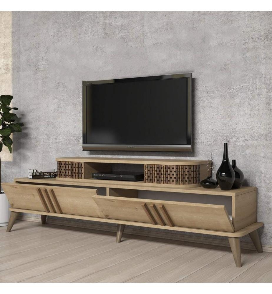 Meuble TV, Chêne, Panneau de particules mélaminé