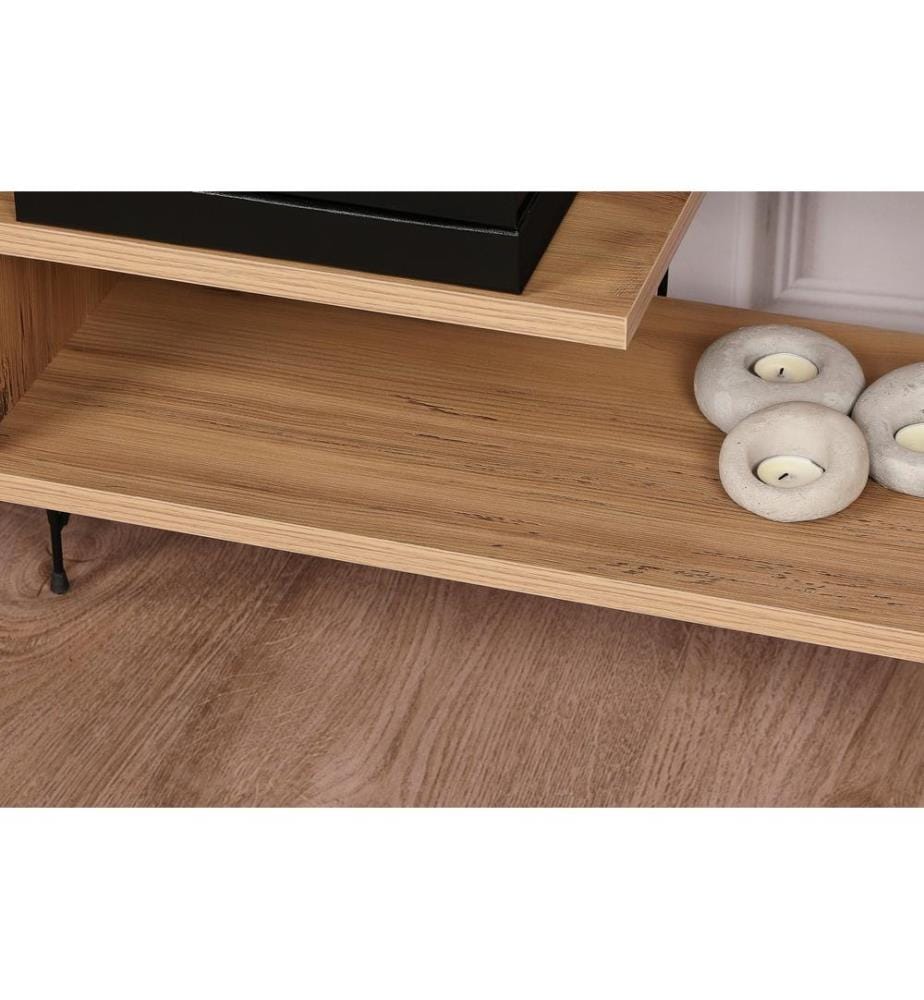 Color Quercia, Armadi Tv, 44.5X120X30 cm, Piastra Di Particelle Con Rivestimento A Melamina