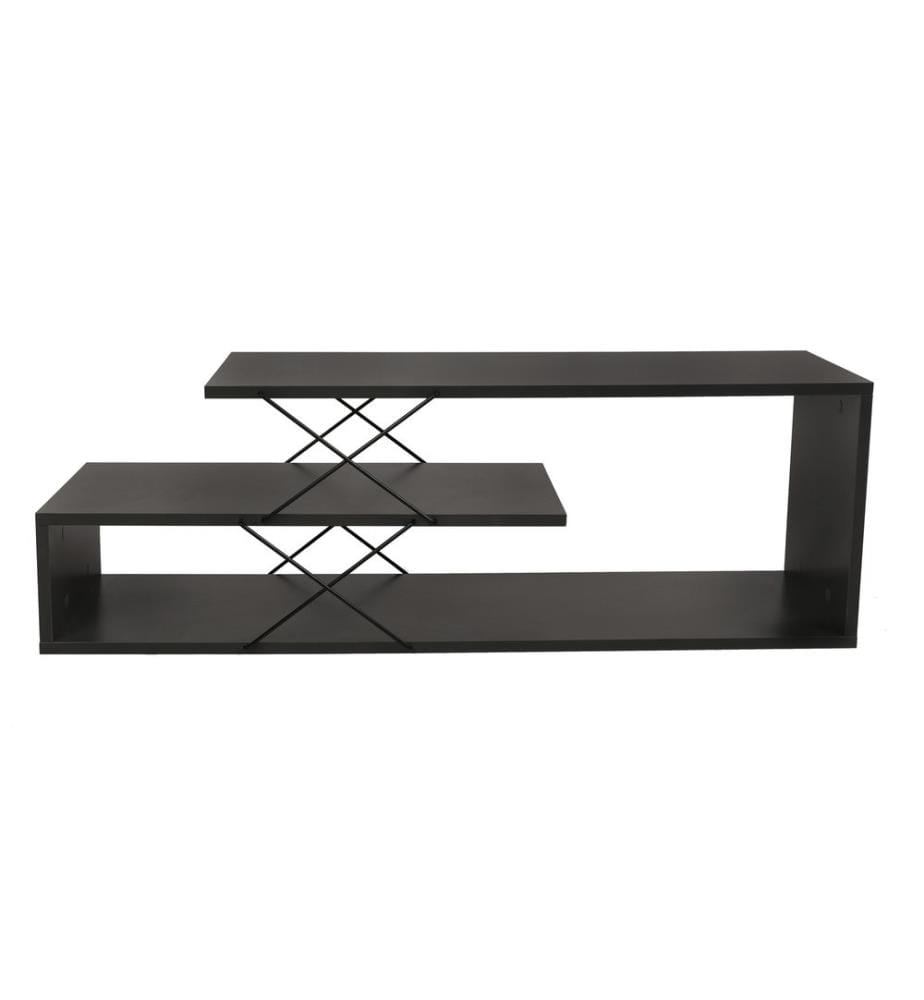 Anthracite, Armoires De Télévision, 40X120X30 cm, Plaque De Particules Enrobée De Mélamine