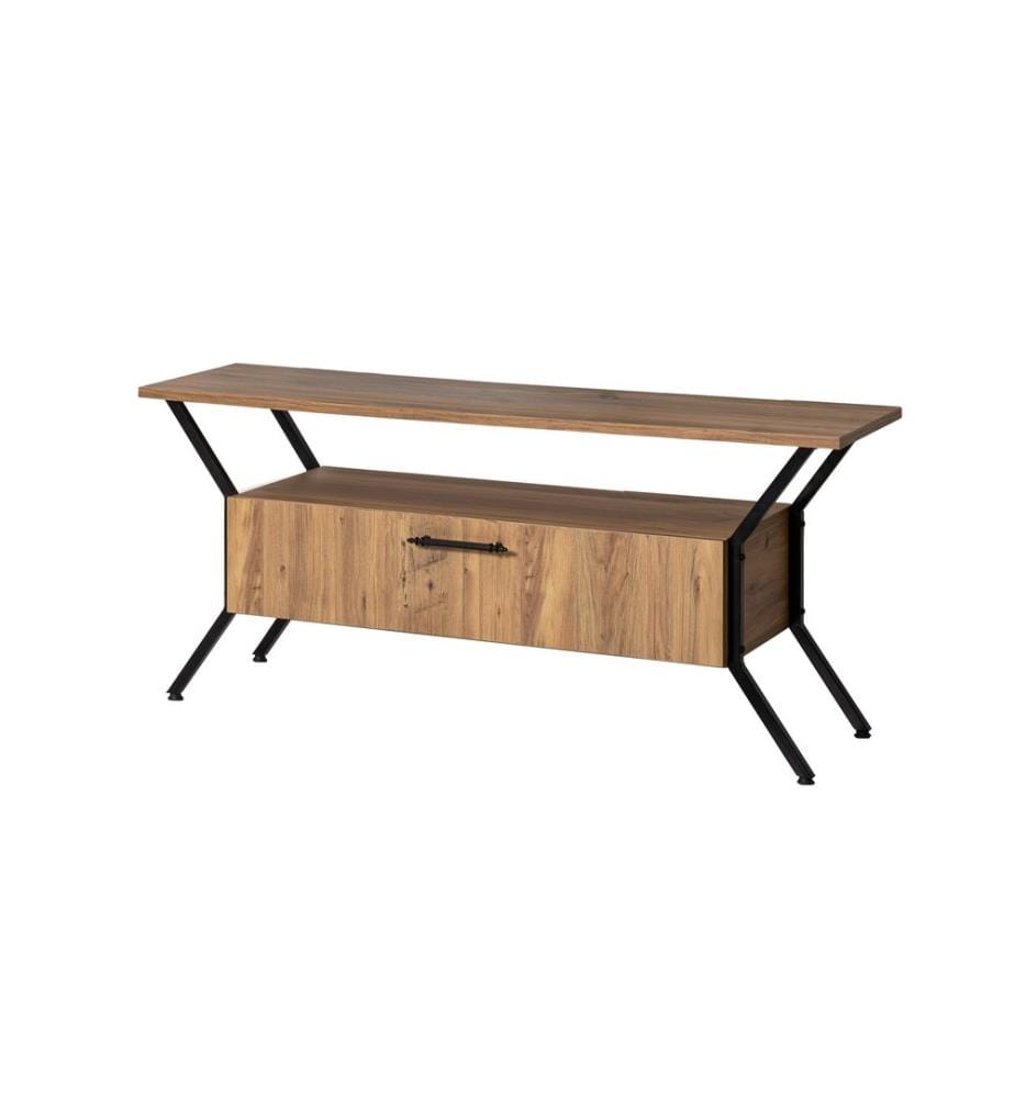 Nussbaum, Armadi Tv, 54X124X35 cm, Piastra Di Particelle Con Rivestimento Melamina