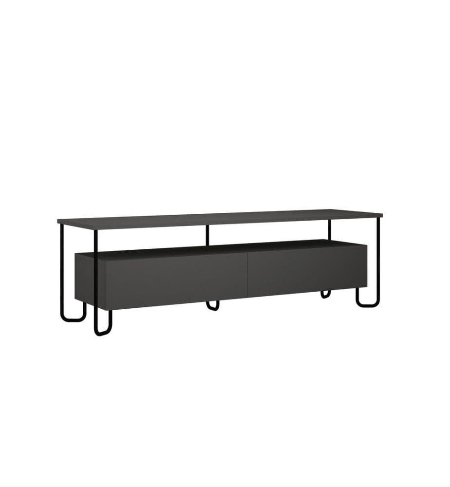Antracite, Armadi Tv, 45X150X42 cm, Piastra Di Particelle Con Rivestimento Melamina