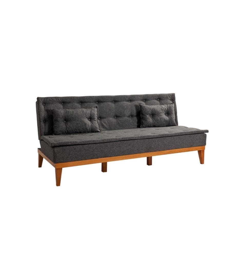Anthrazit, Schlafsofas, Hornbeam Rahmen Holz