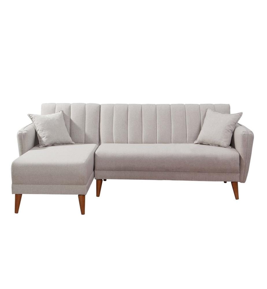 Sahne, Schlafsofas, Hornbeam Rahmen Holz , Metall