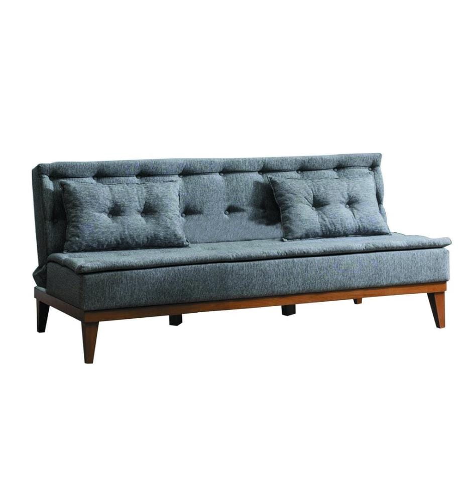 Gris Foncé, Canapé Lit, Bois Cadre De Calcul