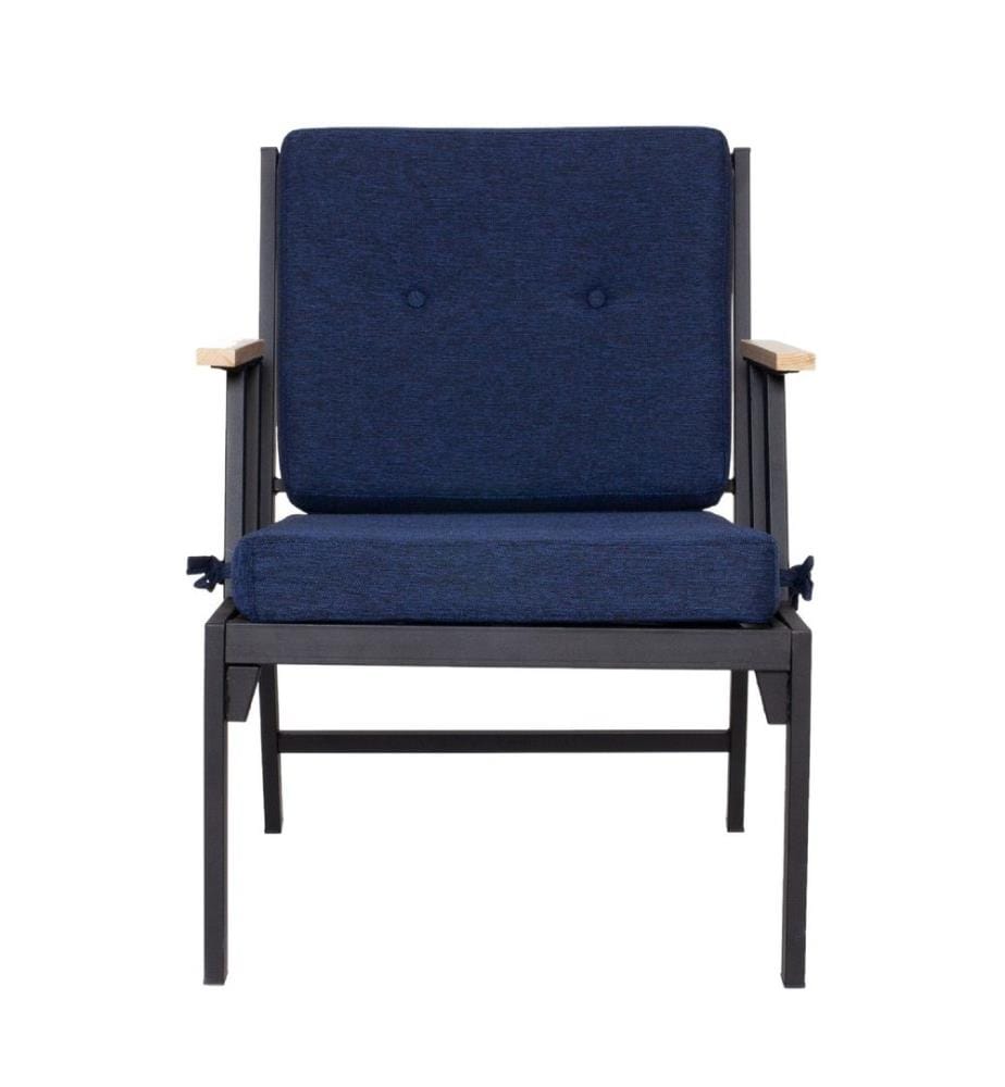 Garden 1-Sitz-Sofa, Dunkelblau, Metallgestell, Polyester-Gewebe