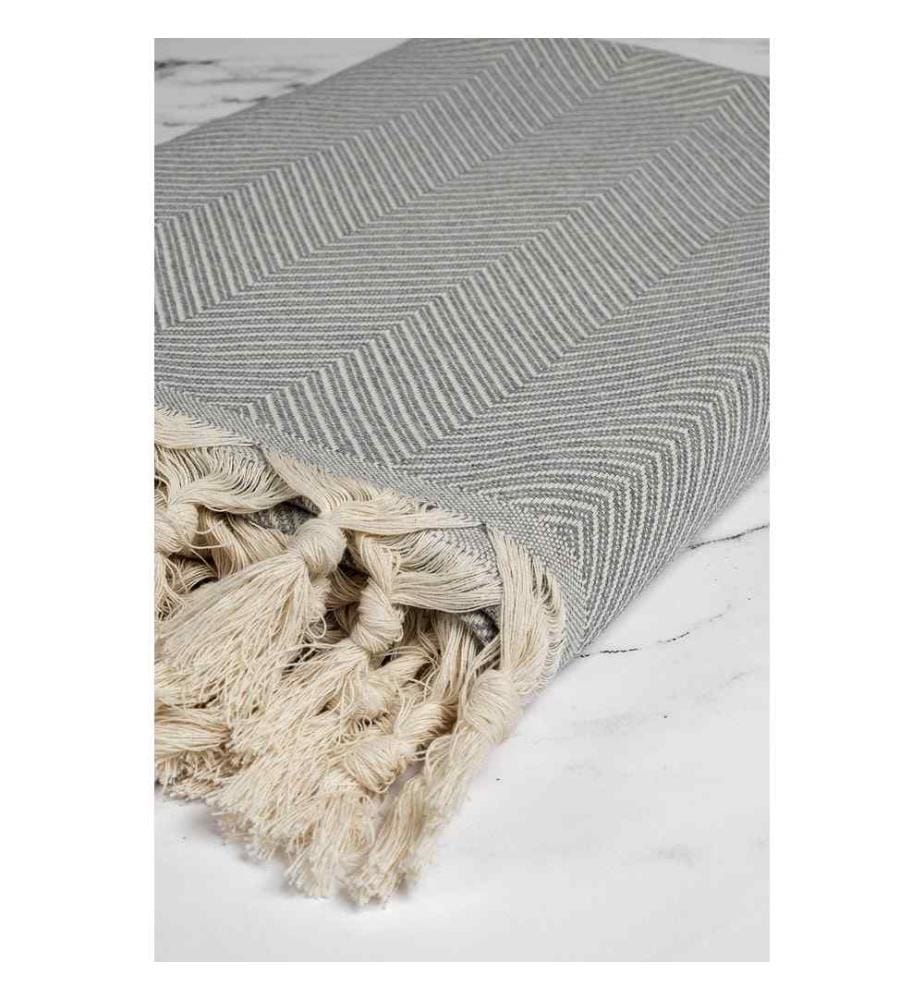 Copridivano, Grigio, 100% cotone