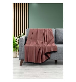 Copridivano, rosso piastrella, 70% cotone - 30% poliestere