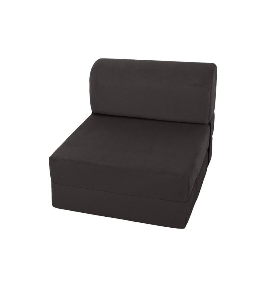 Divano letto a 1 posto, antracite, rivestimento: 100% tessuto di velluto