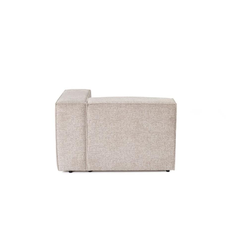Divano a 1 posto, Moka, Struttura: 100% Carpino, Tessuto: 100% lino