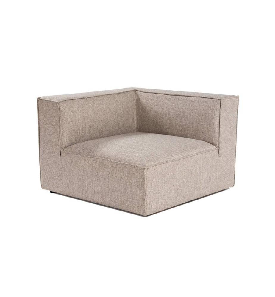 Divano a 1 posto, Beige sabbia, Struttura: 100% Carpino, Tessuto: 100% lino