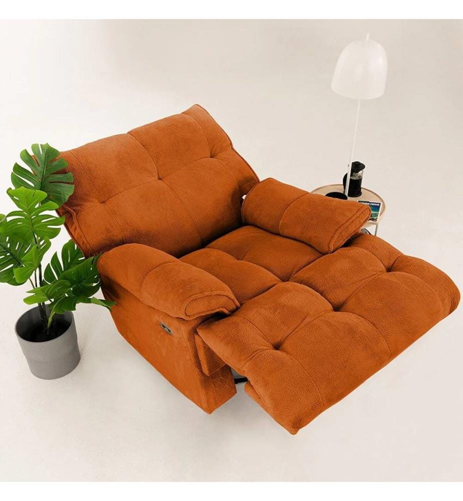 Recliner, Tile Red, Frame: 70% HORNBEAM / 30% MELAMINE COATED CHIPBOARD