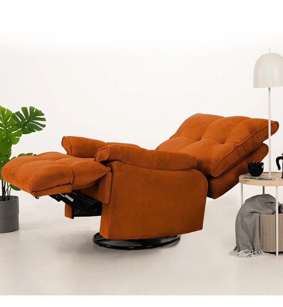Recliner, Tile Red, Frame: 70% HORNBEAM / 30% MELAMINE COATED CHIPBOARD