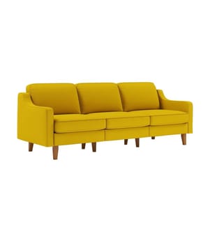 Sonnenblume, Nussbaum, Gestell: 100 % STAHL, 3-Sitzer-Sofa