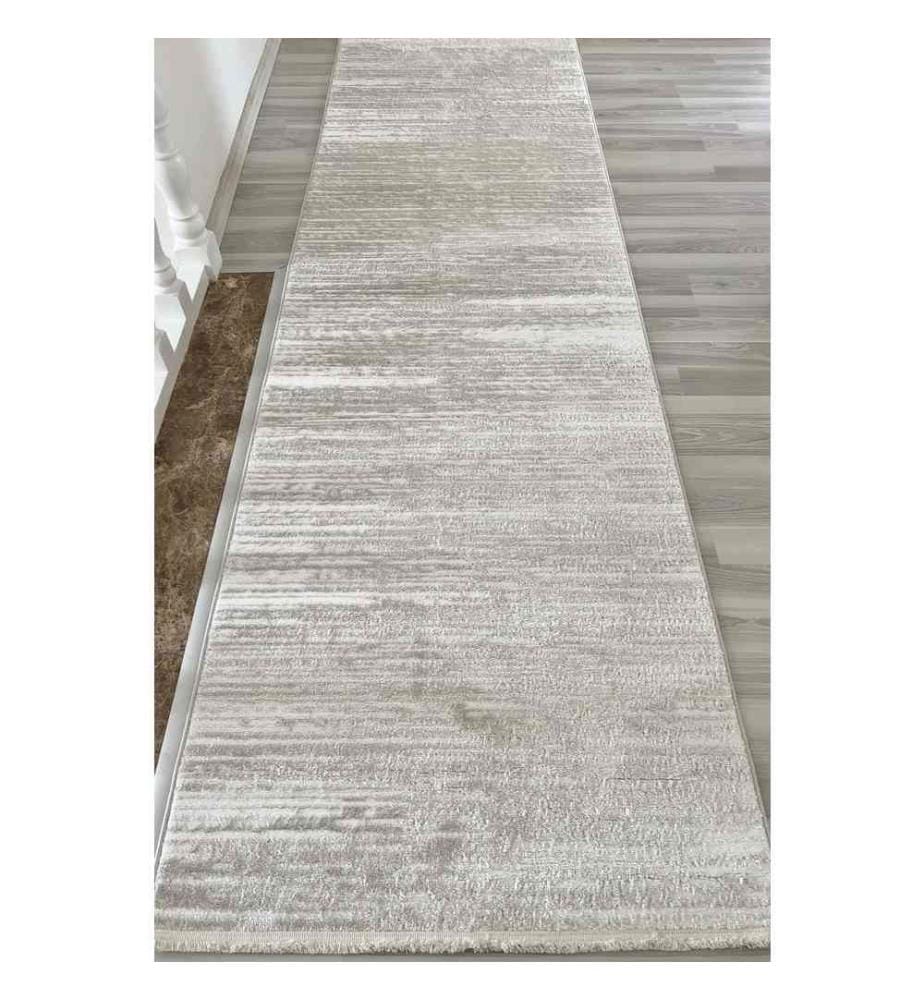 Tapis de salle, crème, 100% polyester, 80 x 300 cm