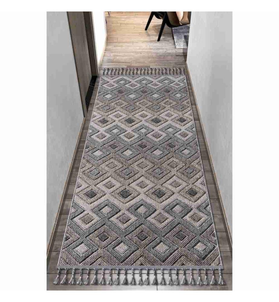 Tapis de hall, gris, 100% polypropylène, 200 x 350 cm