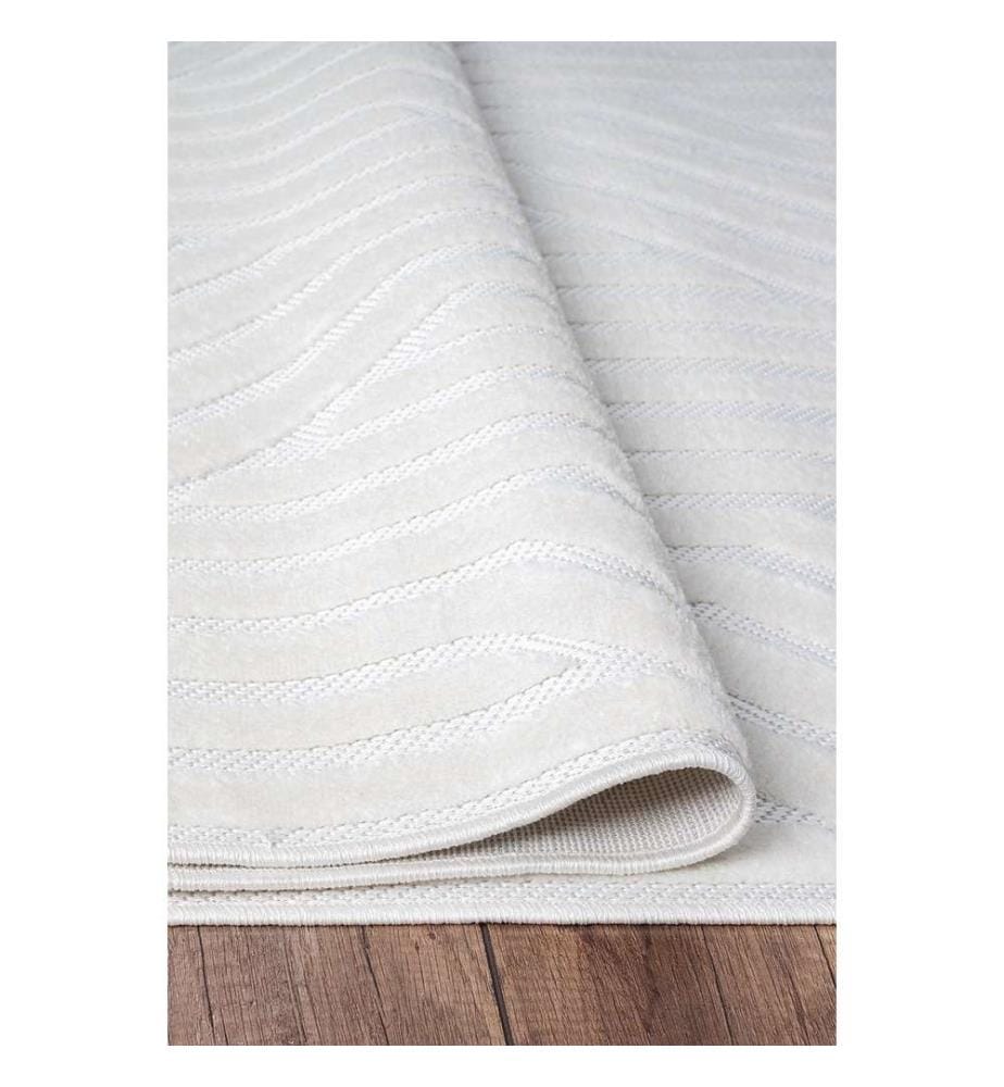 Tapis de hall, blanc, 100% polypropylène, 80 x 250 cm
