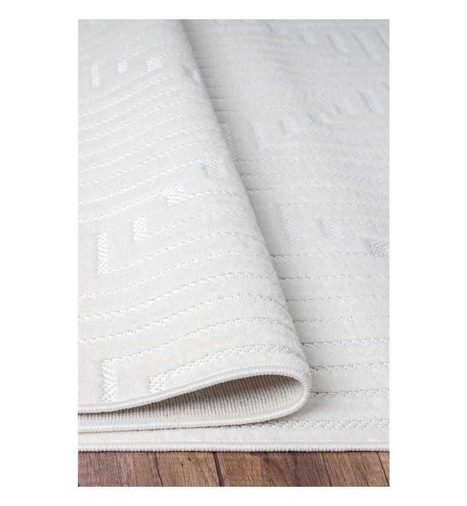 Tapis de hall, blanc, 100% polypropylène, 80 x 450 cm
