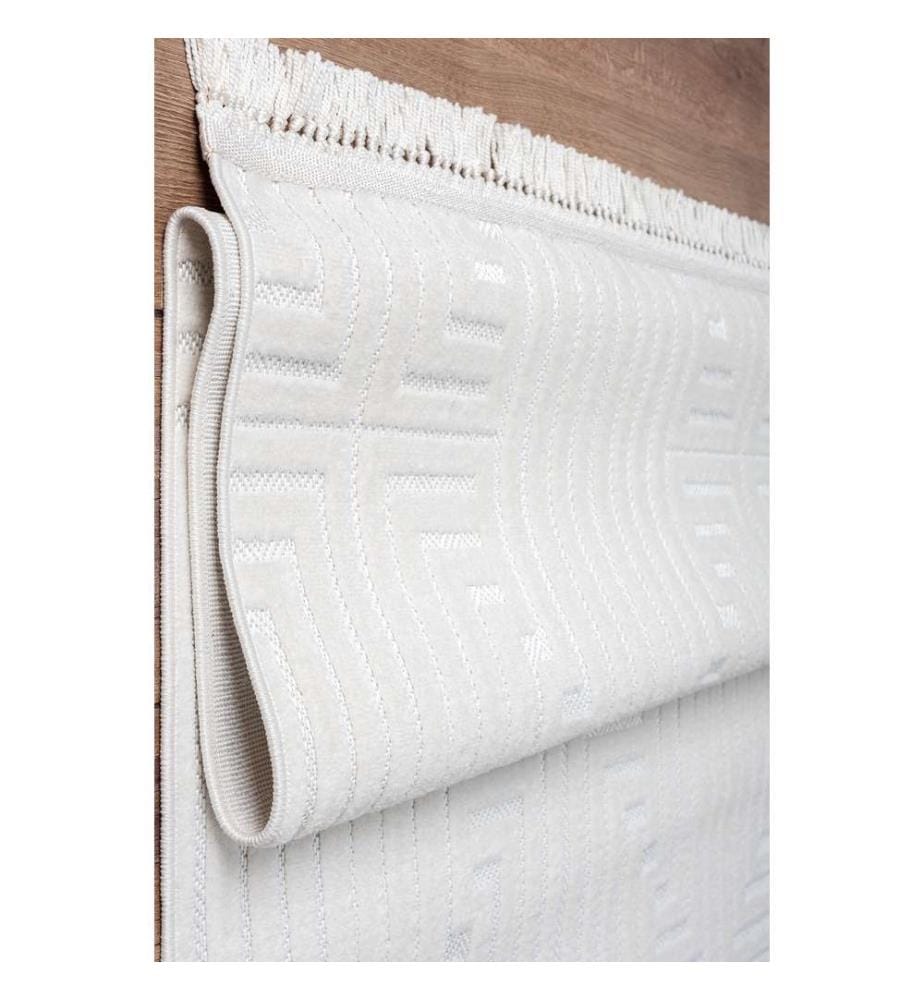 Tapis de hall, blanc, 100% polypropylène, 120 x 200 cm